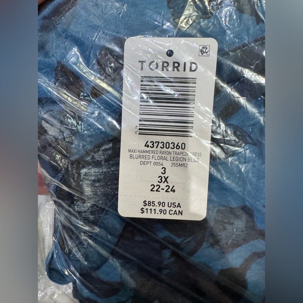 NWT Torrid hammered rayon trapeze maxi dress size 3X - Picture 9 of 10